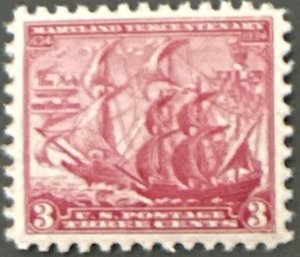 Scott #736 1934 3¢ Maryland Tercentenary MNH OG