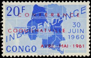 Congo, Democratic Republic #371-380, Complete Set(10), 1961, Hinged