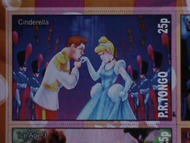 ​TONGA STAMP-FAMOUS DISNEY MOVIES-CARTOON-MNH STAMP SHEET #6