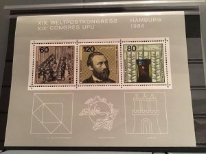 Germany Hamburg Conference 1984 mint never hinged  stamps sheet R23457