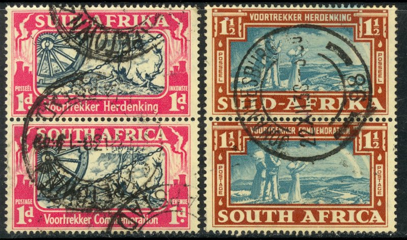 SOUTH AFRICA 1938 VOORTREKKERS Pair Set Sc 79-80 VFU