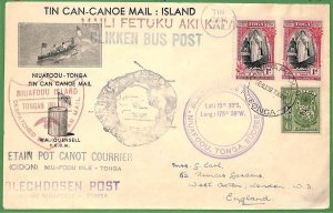 ZA1499 - TOGA - POSTAL HISTORY - OVERSIZED Cover 1939 TIN CAN MAIL Blinken Bus