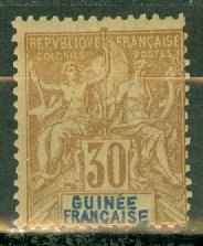 B: French Guinea 12 mint CV $40