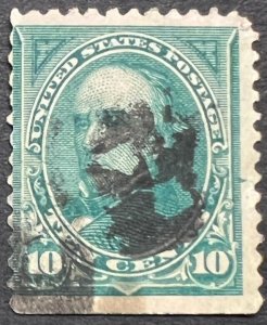 Scott#: 273 - Daniel Webster 10¢ 1895 BEP used single stamp - Lot G2