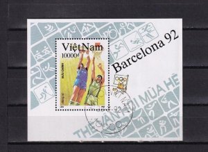 SA03 Vietnam 1992 Olympic Games Barcelona, Spain minisheet