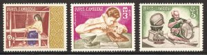 Cambodia Scott 141-43 Unused HOG - 1965 Khmer Handicrafts - SCV $2.15