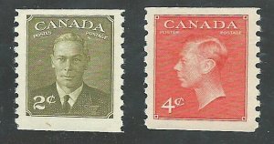 C  #309-310   Mint NH VF  1951 PD