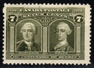 Canada #100 F-VF Unused CV $160.00