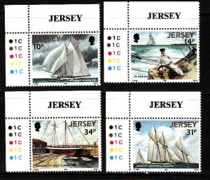 Jersey-Scott#414-17-unused NH set-Sailing Ships-Racing Sc