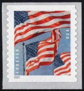 SC#5655 (Forever) U.S. Flags Coil Single: BCA, 3K Roll (2022) SA