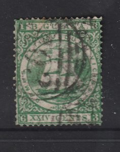 British Guiana a used 24c perf 15 from 1863