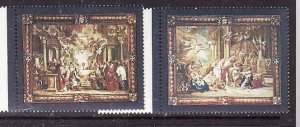 Malta-Sc#567-8-unused NH set-Tapestries-1980-