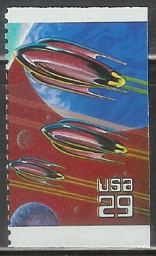 2745 Space Fantasy F-VF MNH single  from booklet