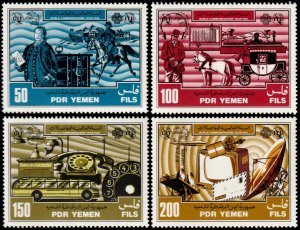 ✔️ YEMEN PDR 1983 - ITU COMMUNICATION YEAR TRANSPORT - Sc. 288/291 MNH [02Y1]