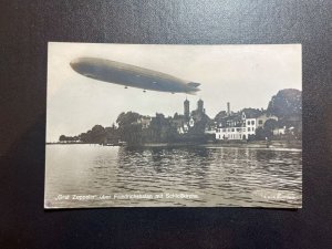 1929 Germany LZ 127 Graf Zeppelin RPPC Postcard Cover Stuttgart to Kassel