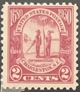 Scott #683 1930 2¢ Charleston 250th Anniversary unused HR