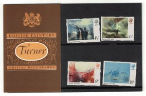 Great Britain Birth J M W Turner painter 4v Pres. Pack 1975 MNH SG#971-974