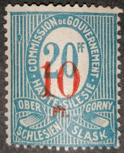 Austrian Silesia 10pf/20pf 1919 - Possible Plate Flaw - Unlisted