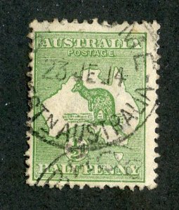 1913 Sc #1 used cv.$7.50 ( 9 Australia )