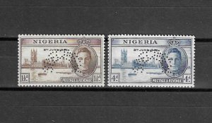 NIGERIA 1946 SG 60s/61s MNH Cat £85