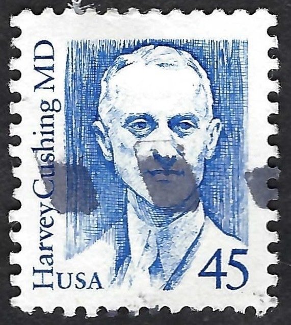 United States #2188 45¢ Dr. Harvey Cushing (1988). Used.