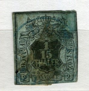 HANNOVER; 1850s early classic Imperf issue used 1/15th value
