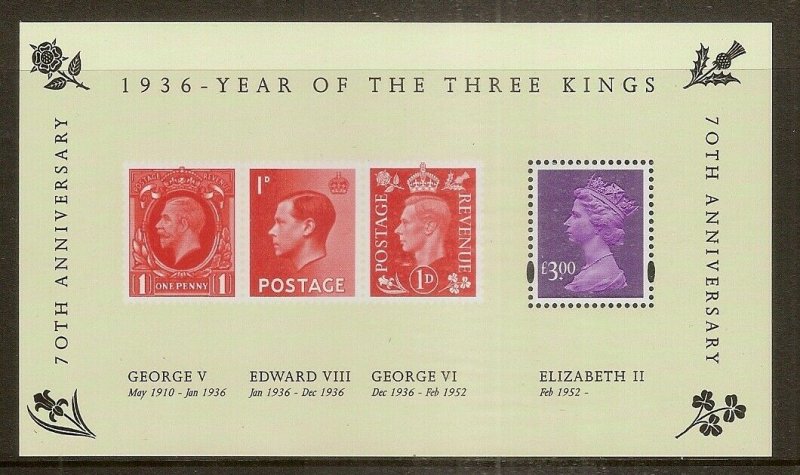 GB 2006 Year of the Three Kings Mini Sheet MNH