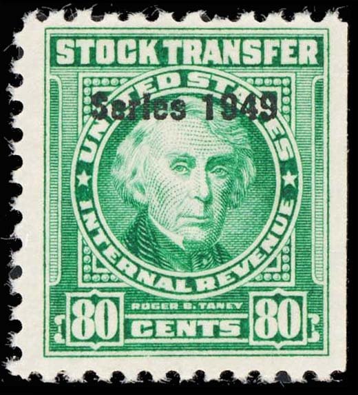 U.S. REV. DATED GREENS RD296  Mint (ID # 111709)