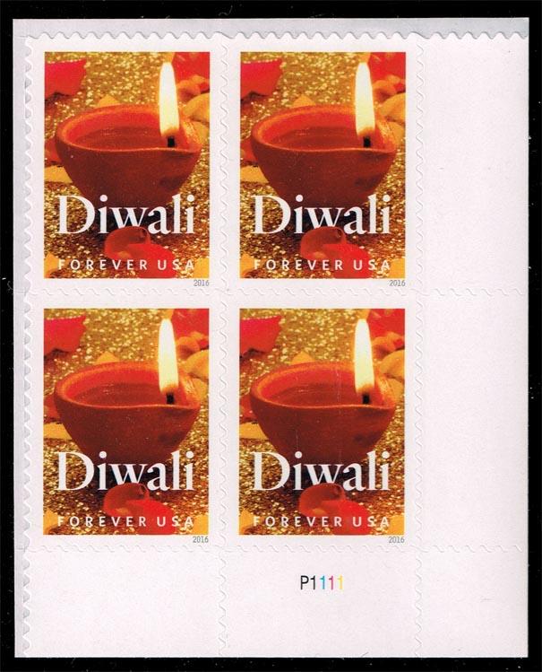 US #5142 Diwali P# Block of 4; MNH (3.80)