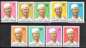 Sierra Leone #426-434  (MNH) CV $6.90