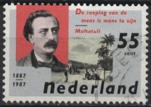 Netherlands 713 (used) 55c Multatuli (1987)