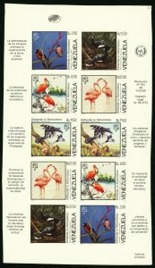 VENEZUELA #1416 Proof SPECIMEN Sheetlet Latin America Stamps Postage 1988 MNH NG