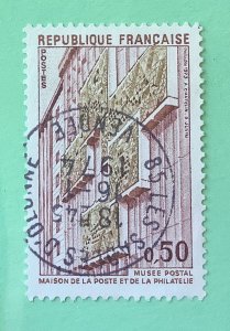 France 1973 Scott 1389 used - 50c, Opening of the New Postal Museum Building