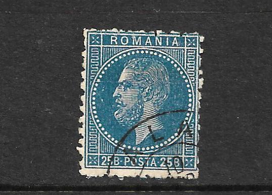 ROMANIA 1879-80  25b  BLUE  FU    SG 130