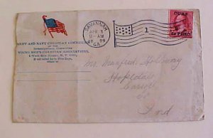 US CUBA  PATRIOTIC CANCELLED IN SAVANNAH GEORGIA 1899