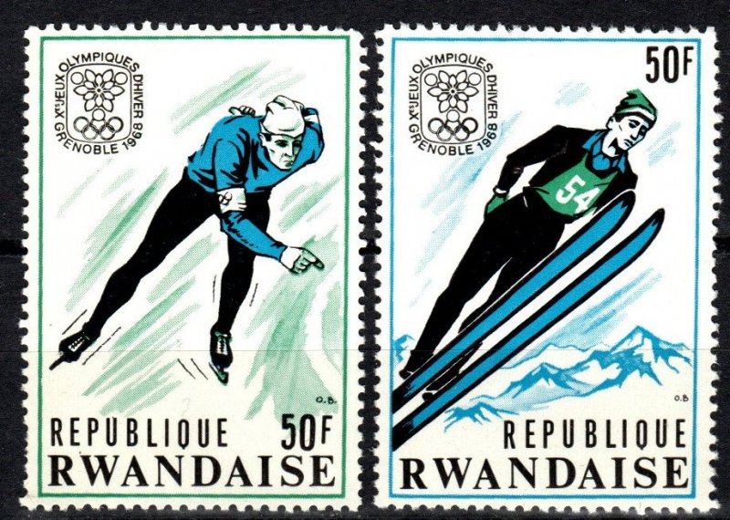 Rwanda #249A-B   MNH  CV $7.00 (X337)