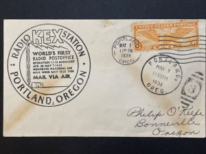 1938 NAMW National Air Mail Week KEX Radio Station Portland, OR