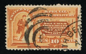 VERY AFFORDABLE GENUINE SCOTT #E3 F-VF USED 1893 ORANGE SPECIAL DELIVERY  #11888