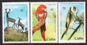 CUBA 1994 - The 55th Anniversary of the Havana Zoo - Birds - Parrot - MNH Set