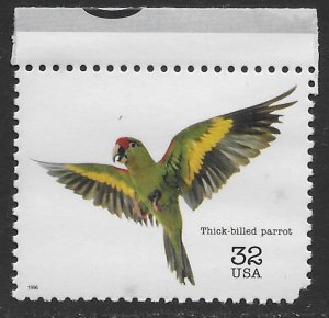 US #3105b MNH Endangered Species. Thick-billed Parrot.