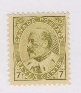 Canada Edward VII Stamp; #92-7c MLH F/VF Guide Value = $300.00