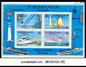 TURKS & CAICOS ISLANDS - 1978 Turks Island Passage / SHIP - Miniature sheet MINT