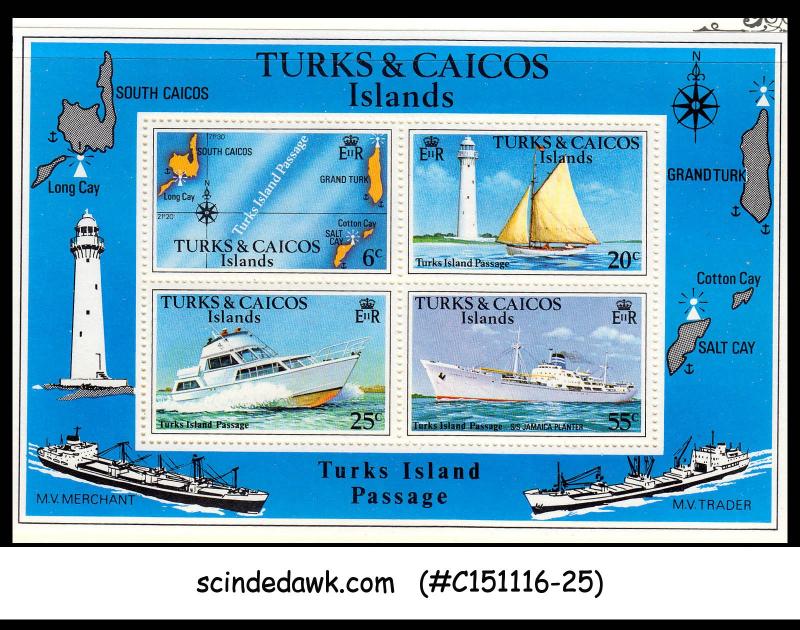 TURKS & CAICOS ISLANDS - 1978 Turks Island Passage / SHIP - Miniature sheet MINT