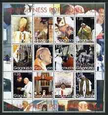 GAGAUZIA - 2003 - John Paul II #4-Perf 12v Sheet-Mint Never Hinged-Private Issue