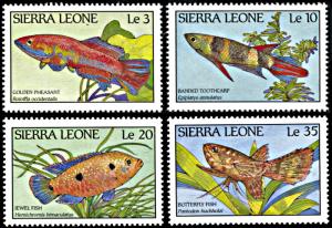 Sierra Leone 959-962, MNH, Fish