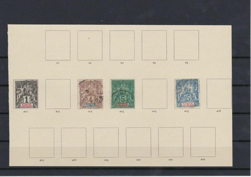 French Colony Senegal 1882 Stamps Ref: R4341