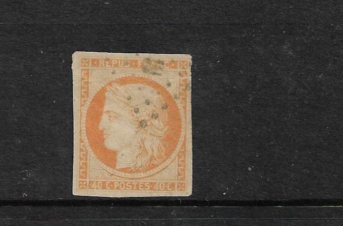 FRANCE  1849-52  40c  ORANGE  CERES  FU    SG 14