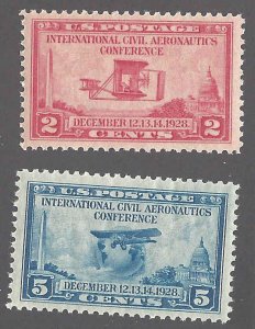 649-650 Mint,OG,NH... SCV $8.75