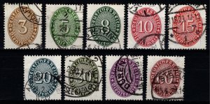 Germany 1927 Official Stamps, perf. 14, Set [Used]