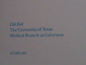 ​UNITED STATES-1991-OLD RED-UNIVERSITY-TEXAS-MEDICAL BRANCH AT GALVESTON-MNH